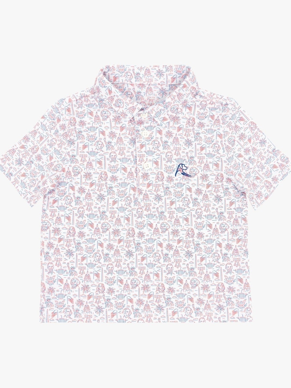 Rhoback The Lil' American Icon Toddler Short Sleeve Performance Polo